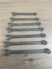 PROTO ANTISLIP COMBINATION WRENCH SET 7 PIECE SAE BLACK ROLLUP SLEEVE